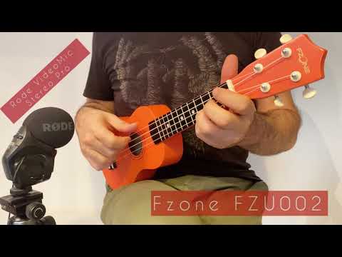 Fzone FZU002 Blue Soprano Ukulele Çantalı - Video