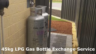 Elgas - 45kg LPG Gas Bottle Exchange Service in Action!