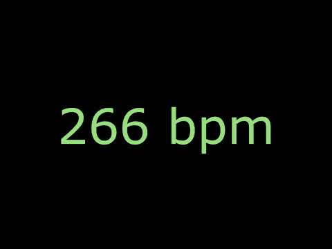 Metrónomo 266 bpm 4/4-Volumen Alto - Para practicar ejercicios de Guitarra Eléctrica-Bajo-Batería.