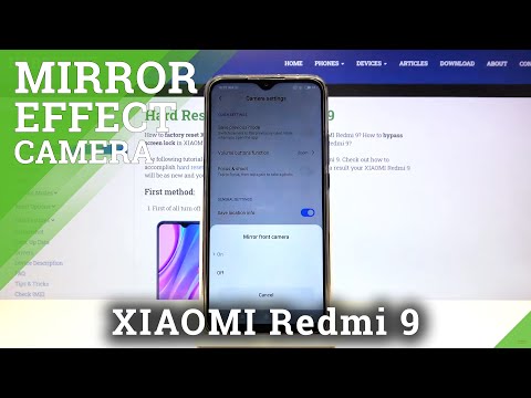 Turn Off and Enable Mirror Effect in Camera Customizations - XIAOMI Redmi 9