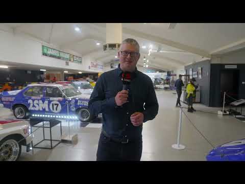 Inside the Repco 100 display at the National Motor Racing Museum