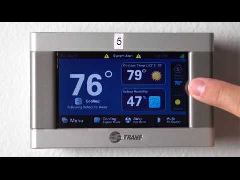 Trane XL 824/850 Thermostat Tutorial