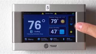 Trane XL 824/850 Thermostat Tutorial