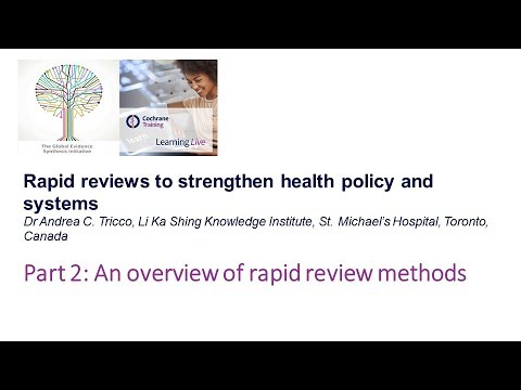 An overview of rapid review methods