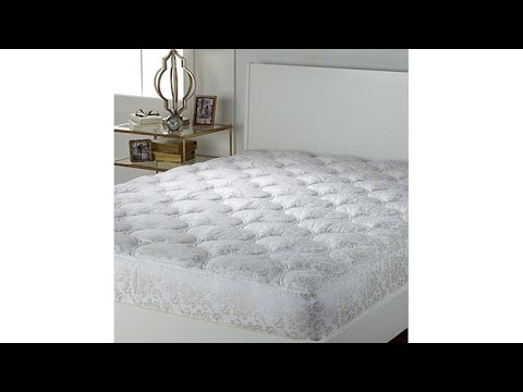 Highgate Manor Damask Foil Printed Mattress Pad
