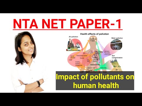 Impacts of Pollutants on human health (Hindi) Video Lecture - UGC NET