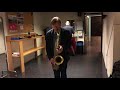 Chris Potter testing the Amsterdam Free Wind tenor saxophone prototype