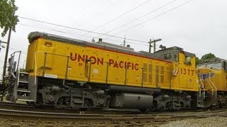 preview picture of video 'UP and CN Power Compilation with 44 Engines at West Chicago, Illinois on 6-2-2013'