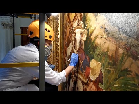 Ciência e arte se aliam na restauração do quadro "Independência ou Morte"