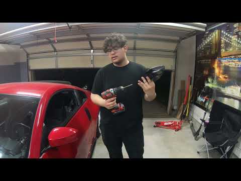 Installing Ganador style Mirrors on my 350z!//GKTech Aero Mirrors