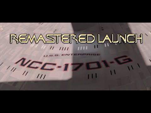 Star Trek USS Enterprise NCC-1701-G Launch Remastered in Blender Cycles
