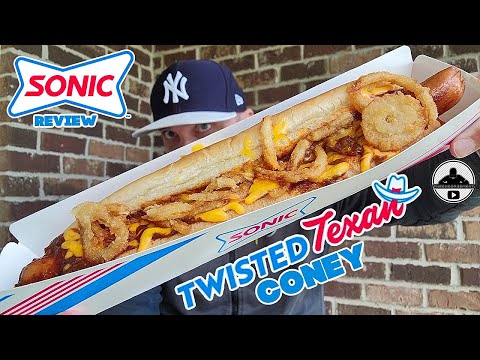 Sonic® Twisted Texan Footlong Coney Review! 🤠🥣🌭 |...