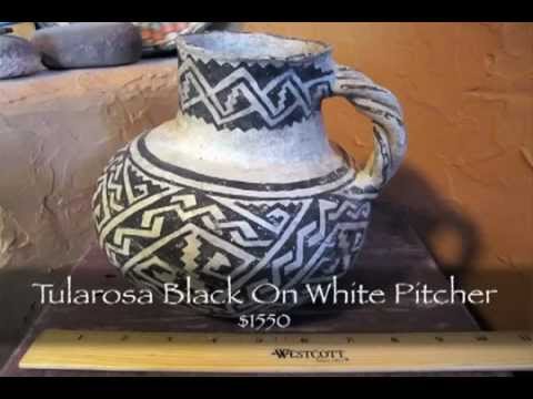 Frontier Plunder Indian Trading Post - Tularosa Black On White Pitcher