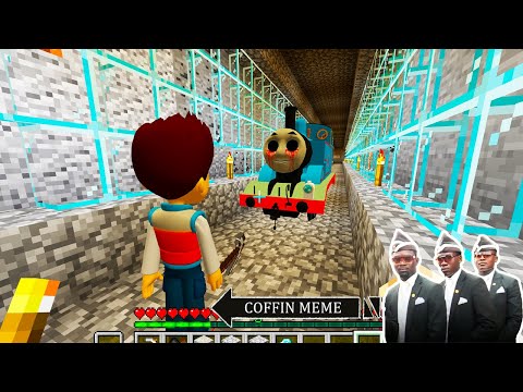 I saved Thomas exe from Paw patrol in minecraft - Coffin meme The Tank Engine