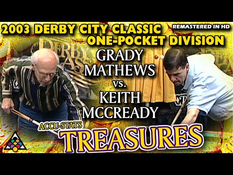 KILLER ONE POCKET: Grady MATHEWS vs Keith MCCREADY - 2003 DERBY CITY CLASSIC ONE POCKET DIVISION