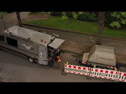 Drain-Jet Robotics® - drone flight over the construction site