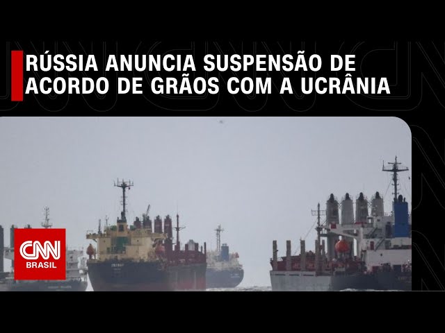 Rússia anuncia suspensão de acordo de grãos com a Ucrânia | CNN NOVO DIA