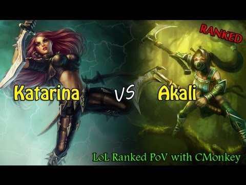 ►LoL Ranked PoV - Katarina vs Akali [MID]