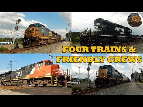 Four Trains & Friendly Crews