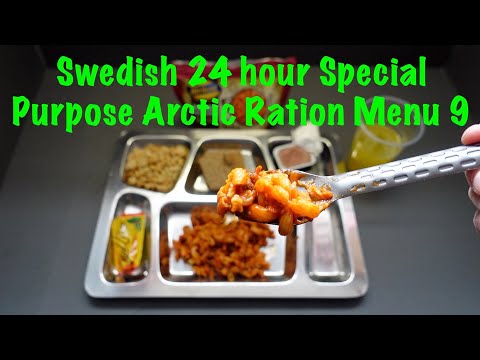 Swedish 24 hour Special Purpose Arctic Ration Menu 9