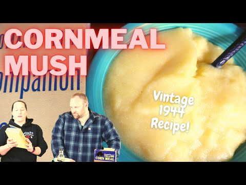 Simple CORNMEAL MUSH Recipe! Easy Vintage Recipe From 1944!