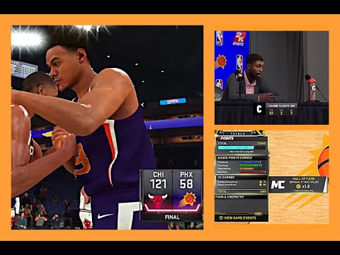 NBA 2K20 MY CAREER MODE EP. 75 WORLD CHAMPS SEASON 2021 BULLS VS SUNS