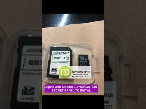 How to install Alphard toyota map navigation card. Details