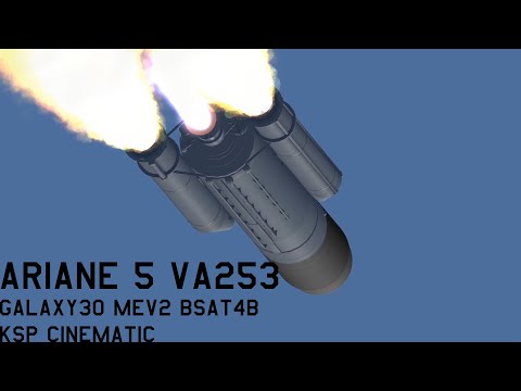 Ariane5 VA253- Galaxy 30- MEV2 - BSAT- KSP Cinimatic