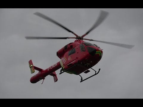 London Air Ambulance Taking Off