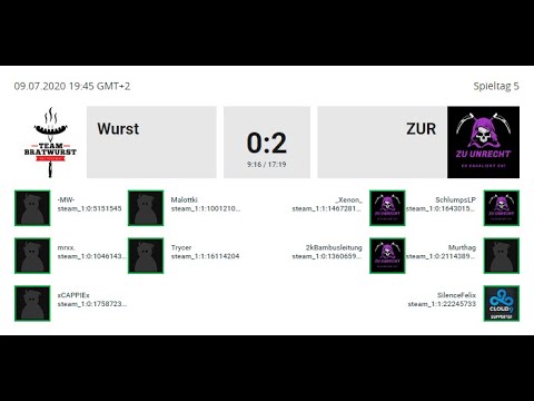 99 Damage Liga Division 5.9 | ZuUnrecht vs Team Bratwurst