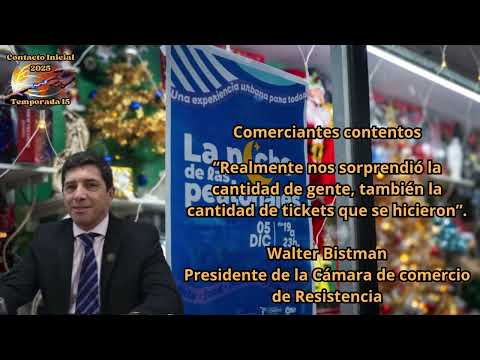 Comerciantes contentos (Walter Bistman - Presidente Cámara de Comercio de Resistencia)