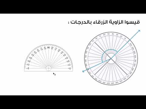 الصف الرابع الرياضيات الهندسة قياس الزوايا بالمِنْقلة