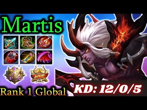 Martis Skill Combo - Undefeated Axe KD: 12/0/5 - Mobile Legends | ML