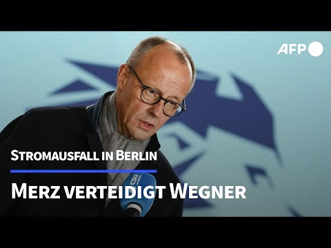 Stromausfall in Berlin: Merz verteidigt Wegners Krisenmanagement | AFP