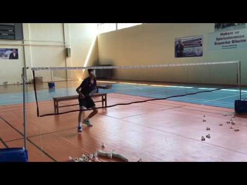 Badminton net drop and net kill training