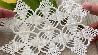 🤍The Most Beautiful Form of Crochet🤍 How to Make a Unique Motif Pattern for All Projects