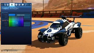 how to make a black car and white car in rocket league. no bakkesmod