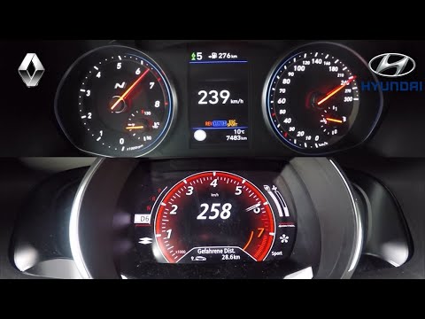 Hyundai i30 N vs Renault Megane RS Trophy Acceleration & Top Speed