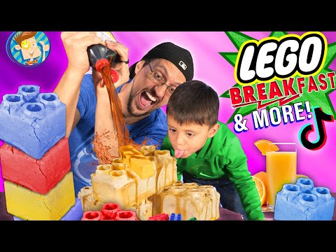 LEGO Waffle BREAK-Fast (FV Family Vlog w/ American Ninja Warrior Training)