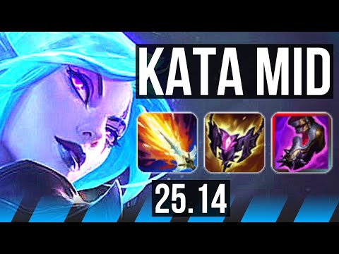 KATARINA vs LEBLANC (MID) | 6 solo kills, 15/4/7, 500+ games, Dominating | KR Master | 25.14