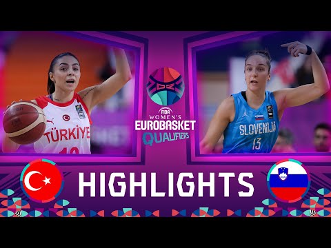 Turkey v Slovenia | Basketball Highlights - FIBA Women's EuroBasket 2023 Qualifiers