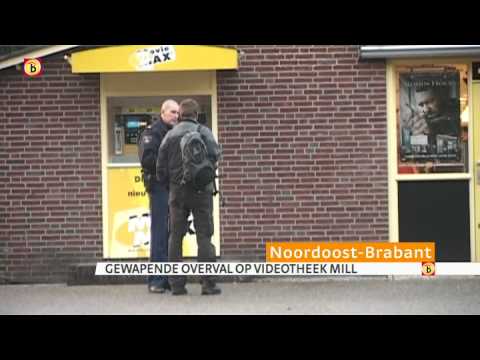 Overval op videotheek Moviemax in Mill