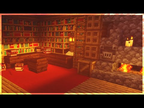 📕 Minecraft Cabin Study w/ C418 Music Box | 8 Hours