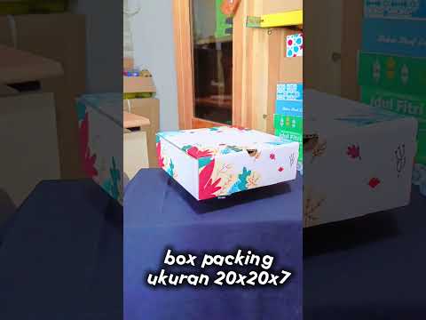 Box 20x20x7 DC Lipatan depan Untuk Kemasan Hampers Mukenah Produksi Zigma Pack
