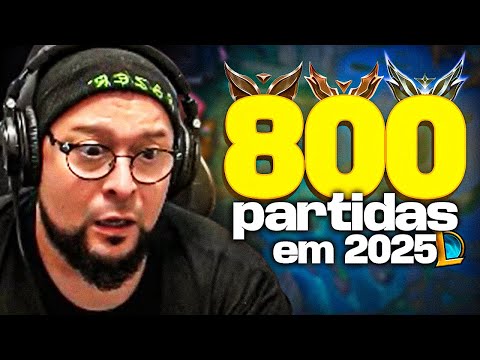 JOGUEI 800 RANKED SOLO/DUO EM 2025 E ESSE FOI O RESULTADO | League of Legends