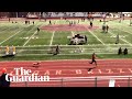 Dog Breaks Loose To Wins Relay Race In US High School Track Event