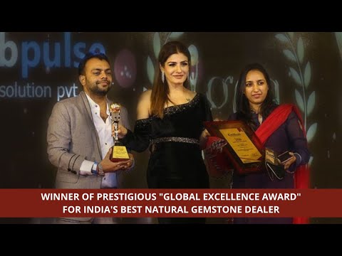 Mr. Anshul Goel (Owner & Dir. Brahma Gems) Awarded as The Best Natural Gemstones Dealer in Delhi NCR