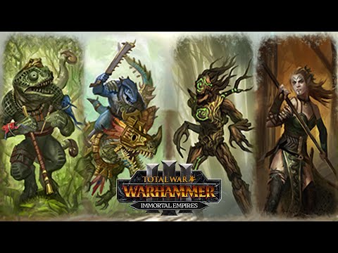 Splinter Skink - Lizardmen vs Wood Elves // Total War: WARHAMMER 3