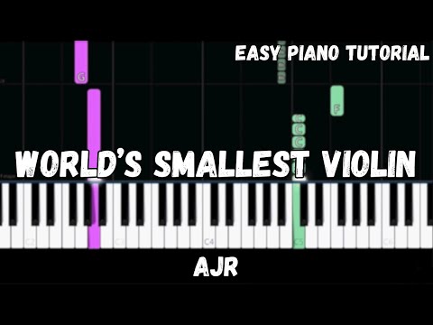 AJR - World's Smallest Violin (Easy Piano Tutorial)