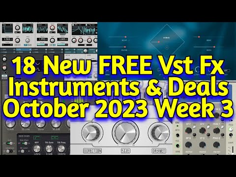 18 Best New FREE VST Plugins, Vst Instruments, Sample Packs & Plugin Deals - OCTOBER 2023 Week 3